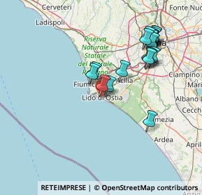 Mappa Via Dante Vaglieri, 00100 Lido di Ostia RM, Italia (16.08053)