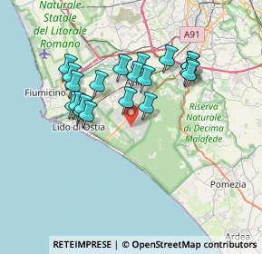 Mappa Via Aldino, 00124 Roma RM, Italia (6.7555)