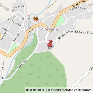 Mappa Via della Pinetina, 5, 67030 Alfedena, L'Aquila (Abruzzo)