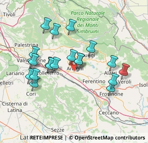 Mappa , 03012 Anagni FR, Italia (14.9305)