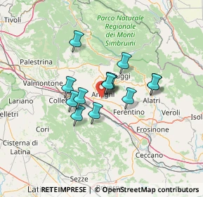 Mappa , 03012 Anagni FR, Italia (9.75077)