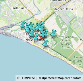 Mappa Via Agostino Scaparro, 00122 Lido di Ostia RM, Italia (1.00563)
