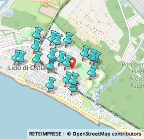 Mappa Via delle Fiamme Gialle, 00122 Lido di Ostia RM, Italia (0.801)