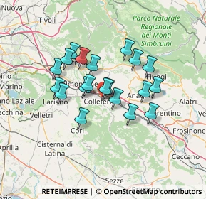 Mappa Via Oriana Fallaci, 00034 Colleferro RM, Italia (11.401)