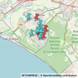 Mappa Via Bedollo, 00124 Roma RM, Italia (1.98417)