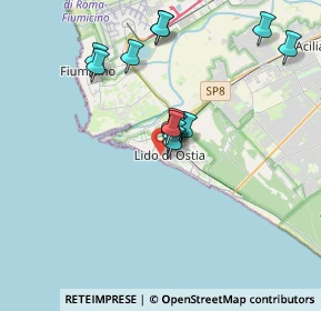 Mappa Via Giuliano da Sangallo, 00121 Lido di Ostia RM, Italia (3.27929)