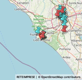 Mappa Via Giuliano da Sangallo, 00121 Lido di Ostia RM, Italia (18.5815)