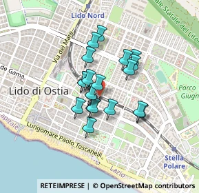 Mappa Via Gaetano Chierchia, 00122 Lido di Ostia RM, Italia (0.3085)