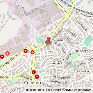 Mappa Via Ascanio Sobrero, 3/4, 00034 Colleferro, Roma (Lazio)