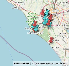 Mappa Via Armando Armuzzi, 00122 Lido di Ostia RM, Italia (11.7385)