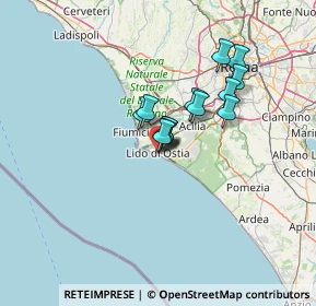Mappa Via Armando Armuzzi, 00122 Lido di Ostia RM, Italia (9.52231)