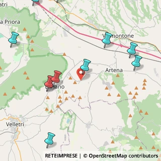 Mappa Viale della Resistenza, 00031 Artena RM, Italia (5.89818)