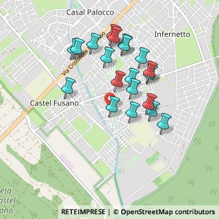 Mappa Via Malosco, 00124 Roma RM, Italia (0.9115)