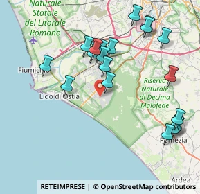 Mappa Via Malosco, 00124 Roma RM, Italia (9.207)