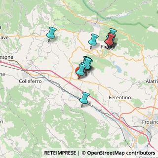 Mappa STRADA PROVINCIALE 133 LOCALITà FINOCCHIETO, 03012 Anagni FR, Italia (5.93)