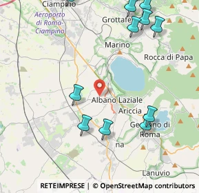 Mappa Via del Tufo, 00041 Albano Laziale RM, Italia (6.9405)