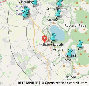 Mappa Via del Tufo, 00041 Albano Laziale RM, Italia (6.982)