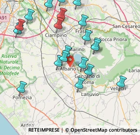 Mappa Via del Tufo, 00041 Albano Laziale RM, Italia (9.0705)