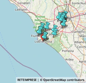 Mappa Via Rutilio Namaziano, 00121 Lido di Ostia RM, Italia (12.39947)