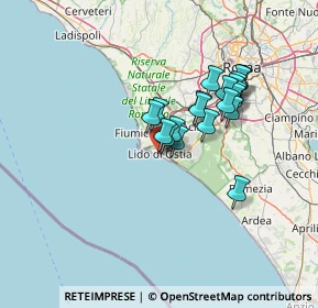 Mappa Via Rutilio Namaziano, 00121 Lido di Ostia RM, Italia (11.382)