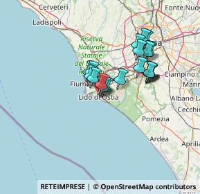 Mappa Viale Paolo Orlando, 00122 Lido di Ostia RM, Italia (11.7365)