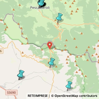 Mappa PRQ6+CH, 67032 San Donato Val di Comino FR, Italia (7.6395)