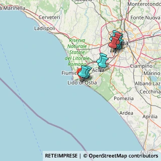Mappa Via Costanzo Casana, 00121 Lido di Ostia RM, Italia (14.27846)