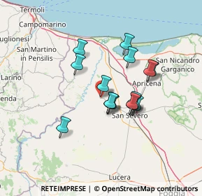 Mappa Via Antonio Salandra, 71010 San Paolo di Civitate FG, Italia (11.16)