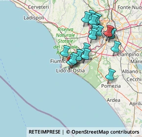 Mappa Via Isole Figi, 00121 Lido di Ostia RM, Italia (13.9845)