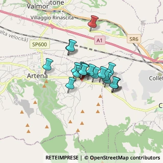 Mappa Via Prato Guazza, 00031 Artena RM, Italia (1.016)