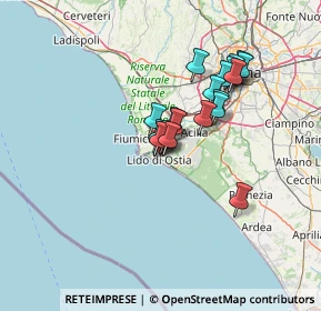 Mappa Via delle Baleari, 00121 Roma RM, Italia (10.648)