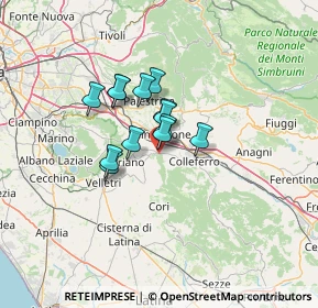 Mappa Via Monaco, 00031 Artena RM, Italia (8.76462)
