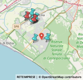 Mappa 00124 Infernetto RM, Italia (3.64273)