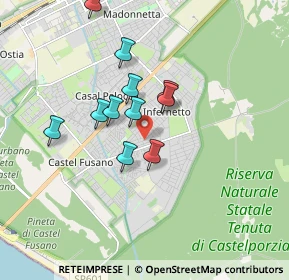 Mappa 00124 Infernetto RM, Italia (1.52636)