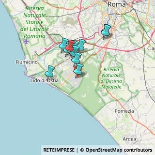 Mappa Via Angelo Mariani, 00124 Roma RM, Italia (5.86091)
