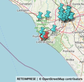 Mappa Via Marino Fasan, 00121 Lido di Ostia RM, Italia (19.517)