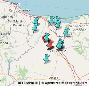 Mappa Via H. Lombardi, 71010 San Paolo di Civitate FG, Italia (10.0165)