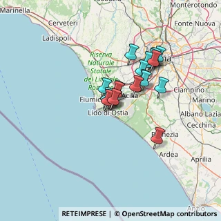 Mappa Via Amedeo Simonetti, 00178 Lido di Ostia RM, Italia (10.263)