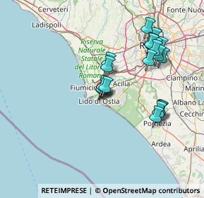 Mappa 00178 Lido di Ostia RM, Italia (14.9895)