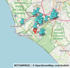 Mappa Via Conone, 00124 Roma RM, Italia (6.70941)