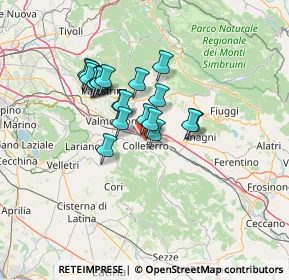 Mappa Via Romana, 00034 Colleferro RM, Italia (10.6545)