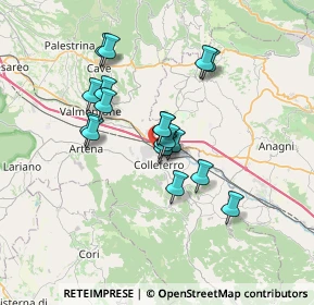 Mappa Via Romana, 00034 Colleferro RM, Italia (5.79778)
