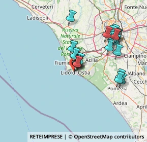 Mappa Viale Alfredo Zambrini, 00100 Lido di Ostia RM, Italia (15.036)