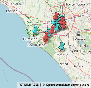 Mappa Via Giovan Battista Lulli, 00124 Roma RM, Italia (12.252)