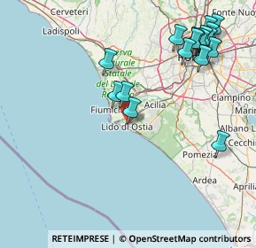 Mappa Via delle Baleari, 00100 Lido di Ostia RM, Italia (20.62333)
