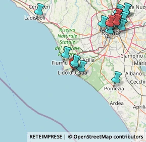 Mappa Via delle Baleari, 00100 Lido di Ostia RM, Italia (21.6865)
