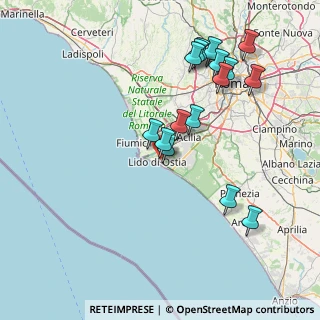 Mappa Via Capo Palinuro, 00100 Lido di Ostia RM, Italia (17.61235)