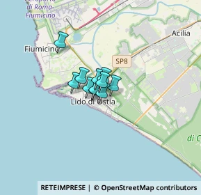 Mappa Via Capo Palinuro, 00100 Lido di Ostia RM, Italia (1.37273)