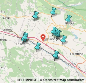 Mappa SP 127, 03012 Anagni FR, Italia (7.32688)