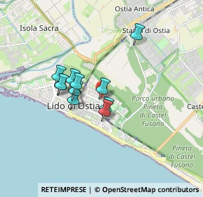 Mappa Piazza Tolosetto Farinati degli Uberti - Box, 00122 Lido di Ostia RM, Italia (1.35727)